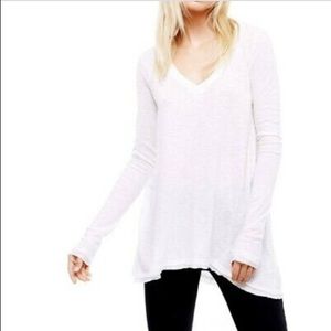 Free People Anna Burnout High-Low Tee